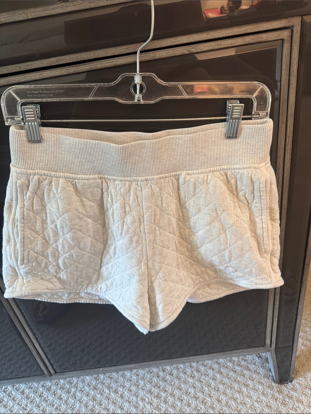Vineyard Vines Quilted Cream Lounge Shorts Size Small